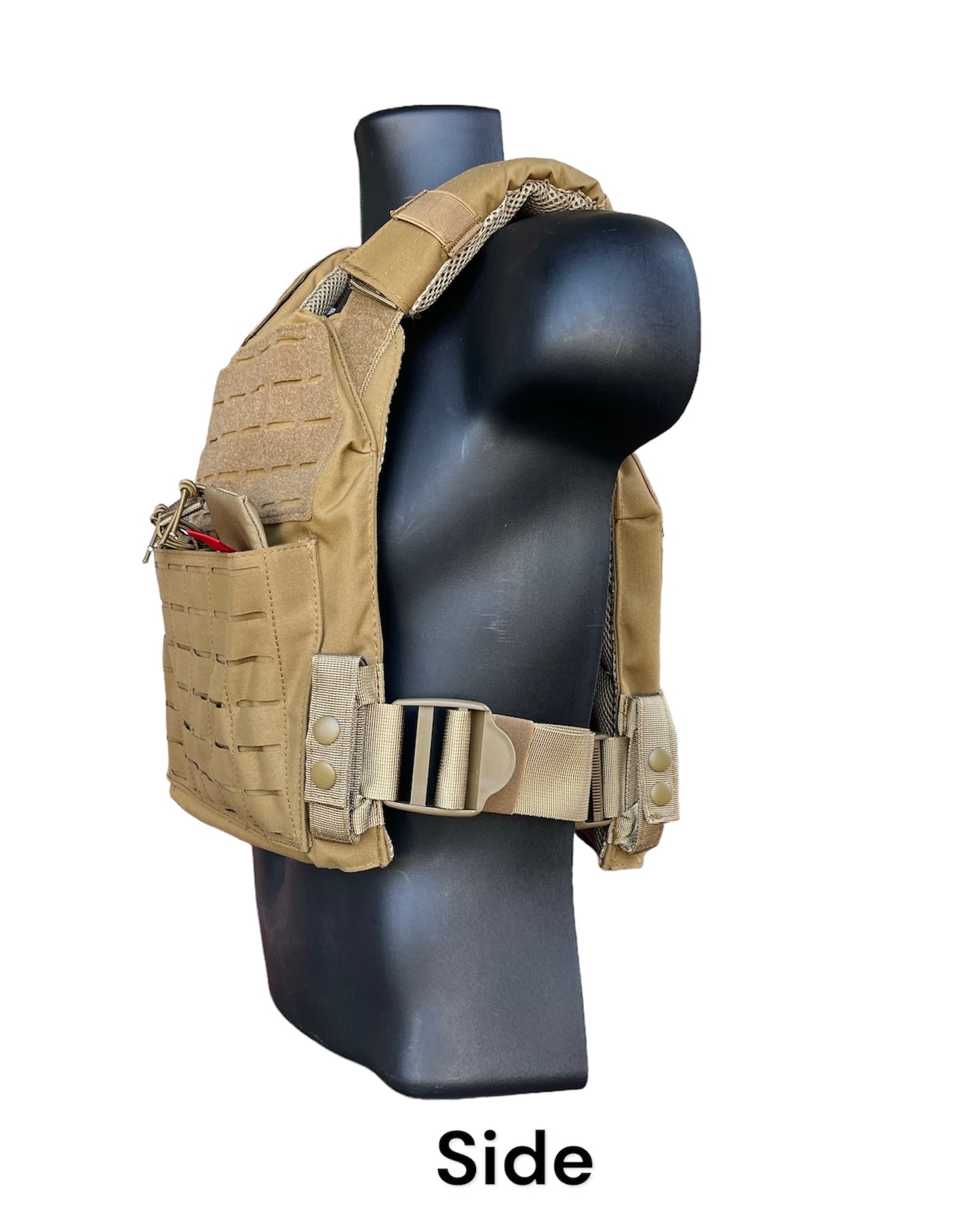 Extra Large 11"x14" Laser Cut Nylon Plate Carrier without Cummerbund