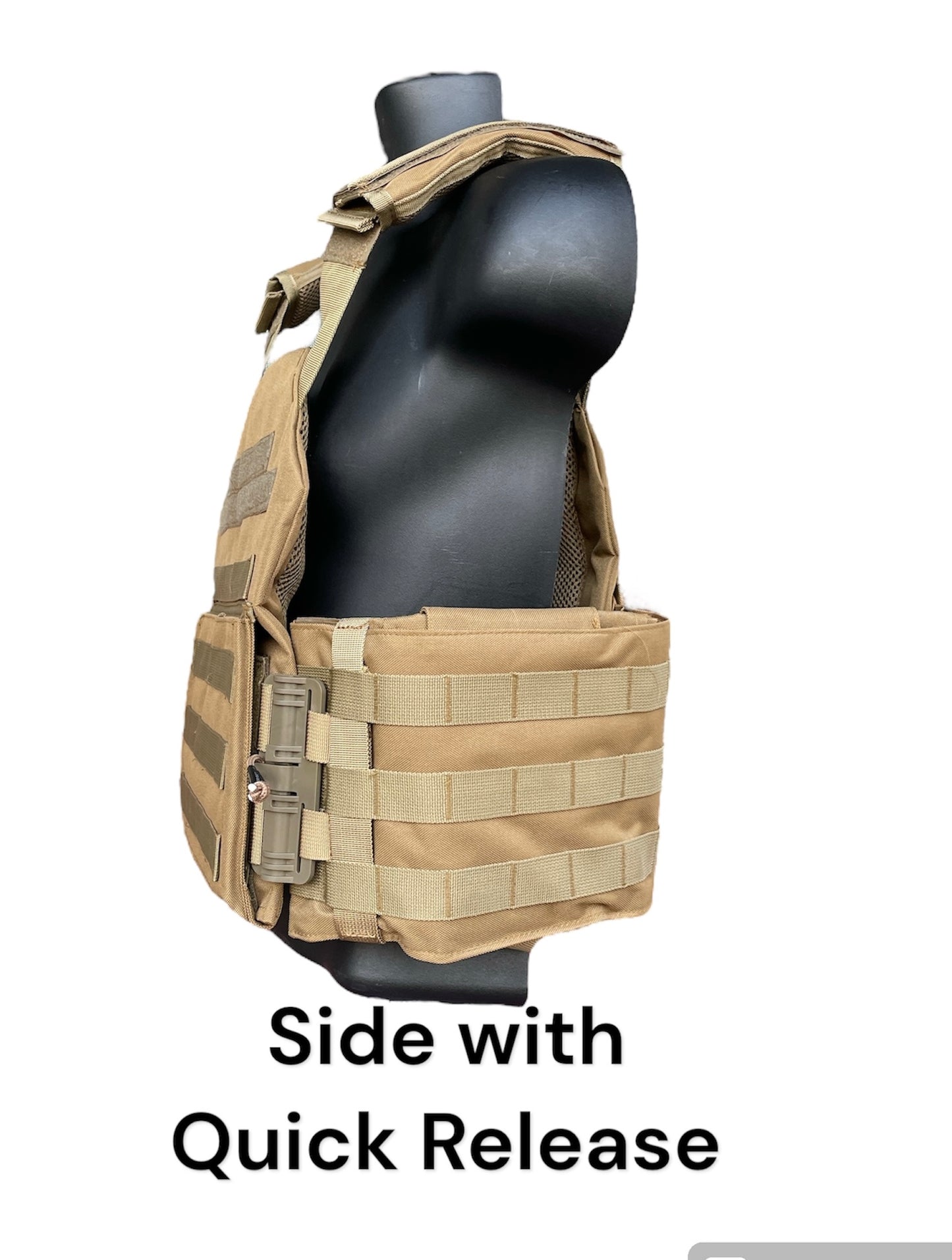 Large Nylon Plate Carrier with Cummerbund and Quick Release Kit