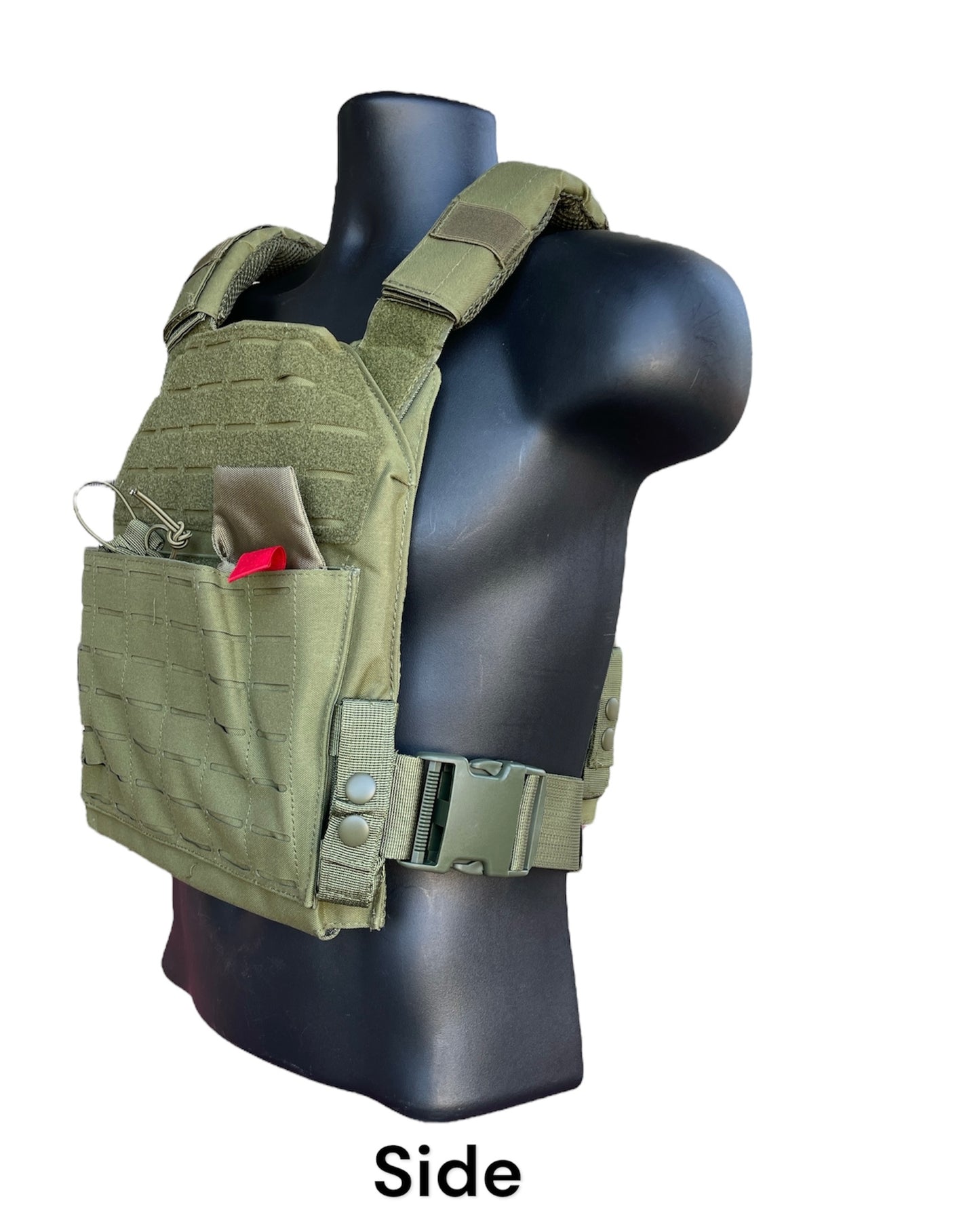 Extra Large 11"x14" Laser Cut Nylon Plate Carrier without Cummerbund