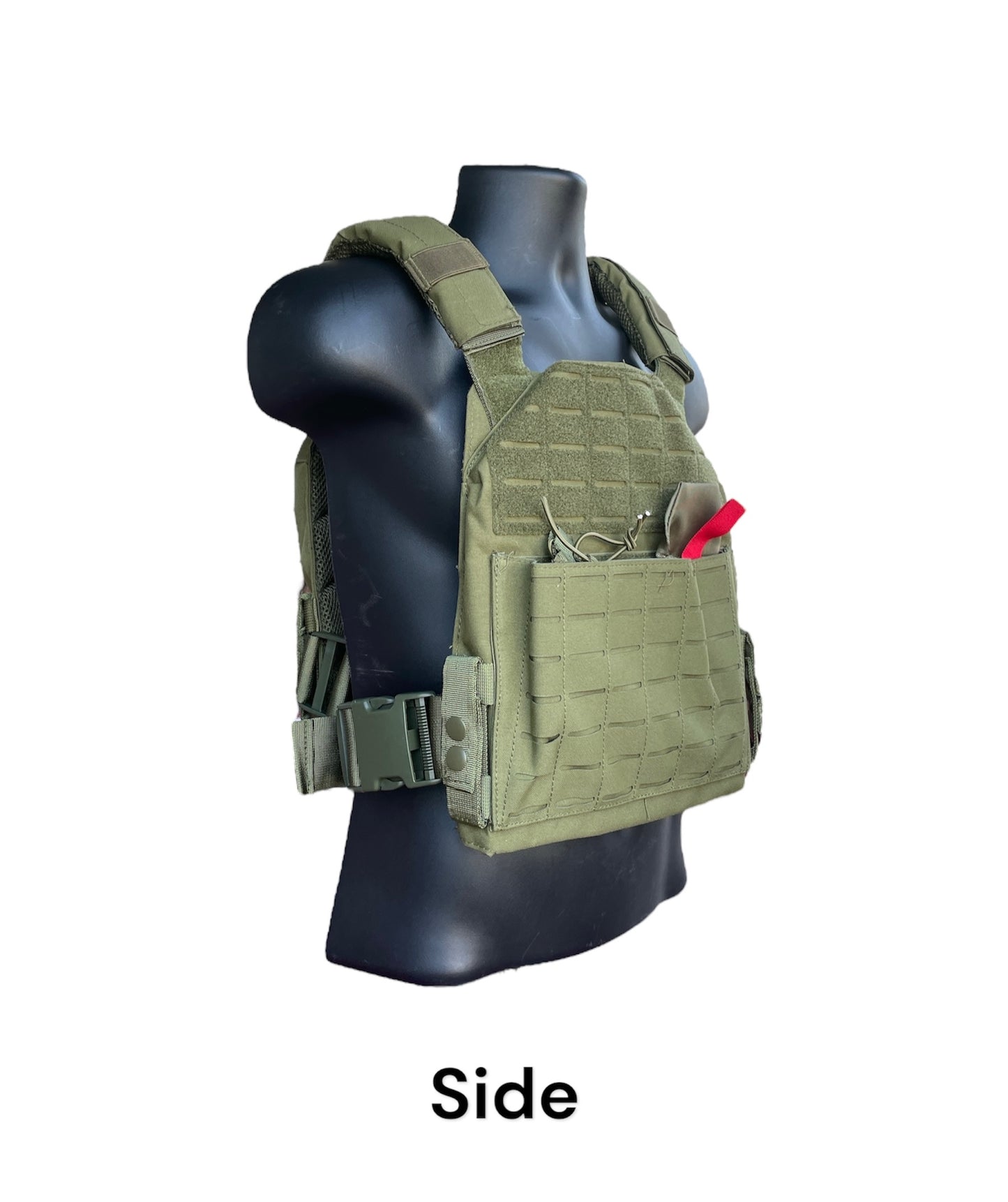 Extra Large 11"x14" Laser Cut Nylon Plate Carrier without Cummerbund