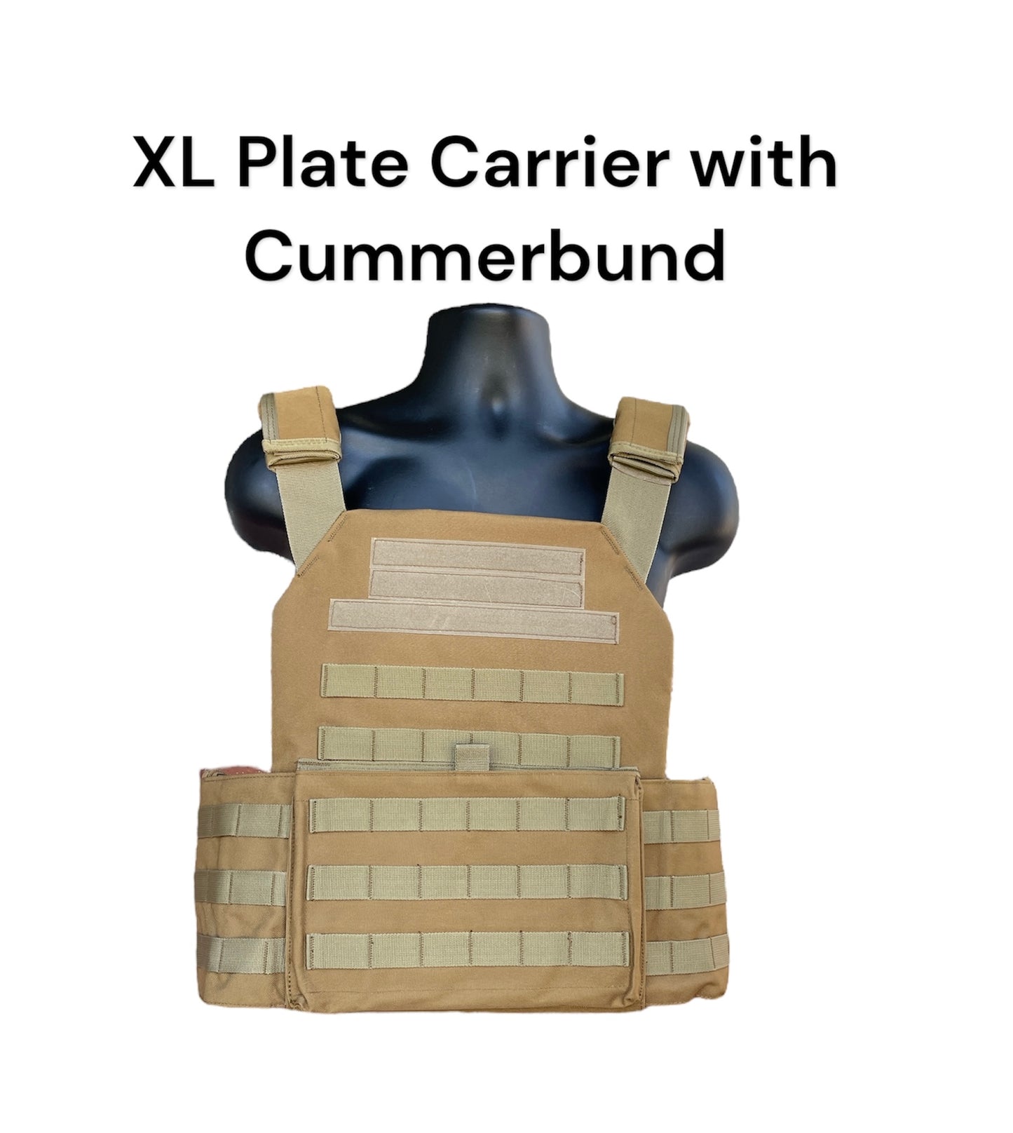 Extra Large 11"x14" Nylon Plate Carrier with Cummerbund