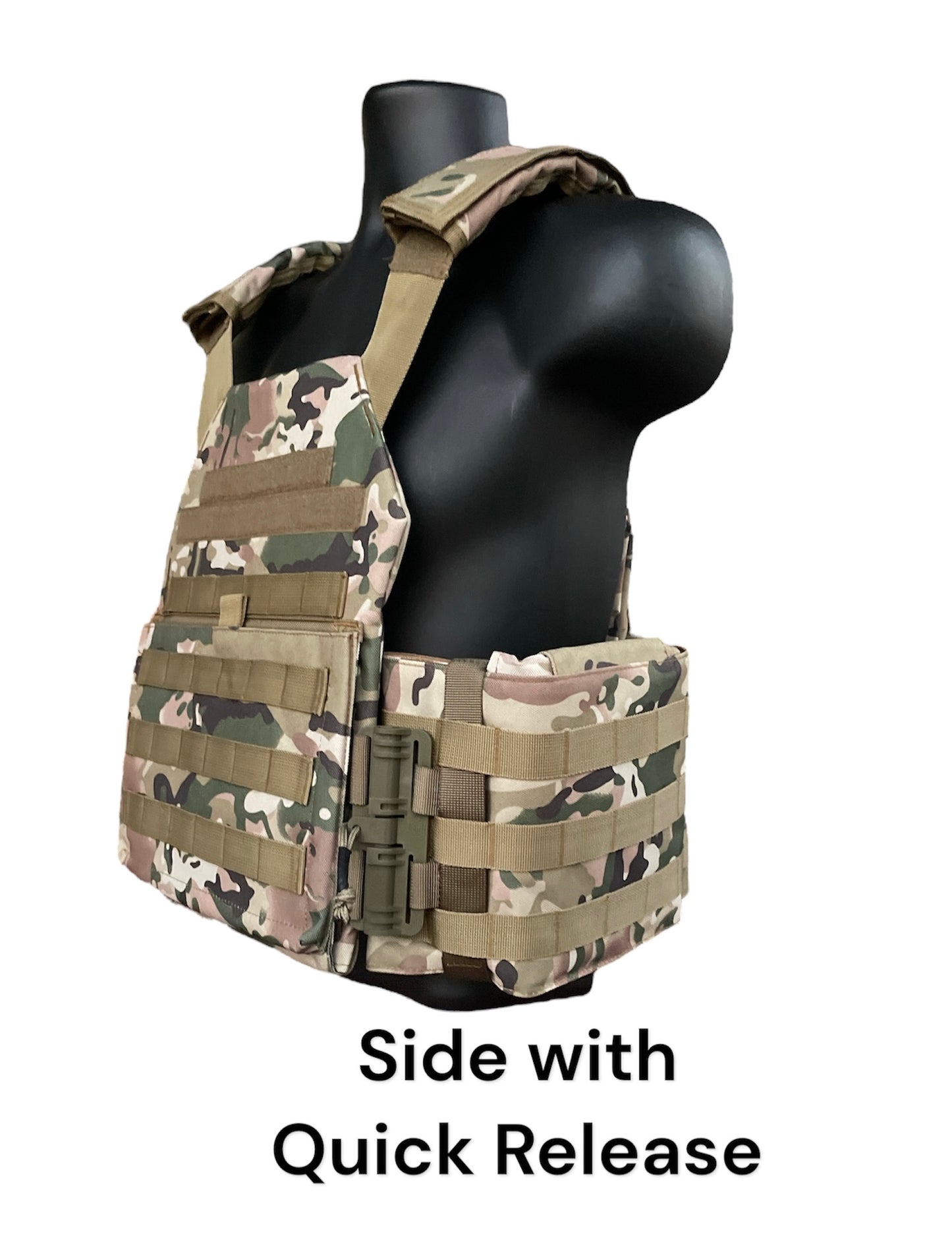 Large Nylon Plate Carrier with Cummerbund and Quick Release Kit