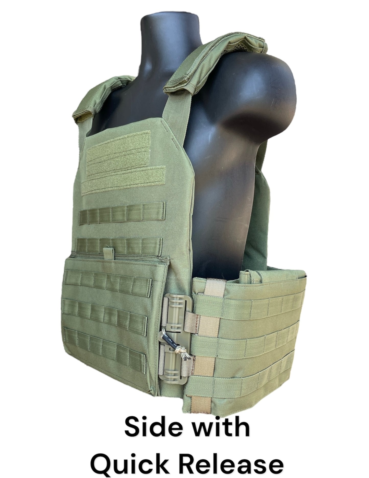 Extra Large 11"x14" Nylon Plate Carrier with Cummerbund and Quick Release Kit