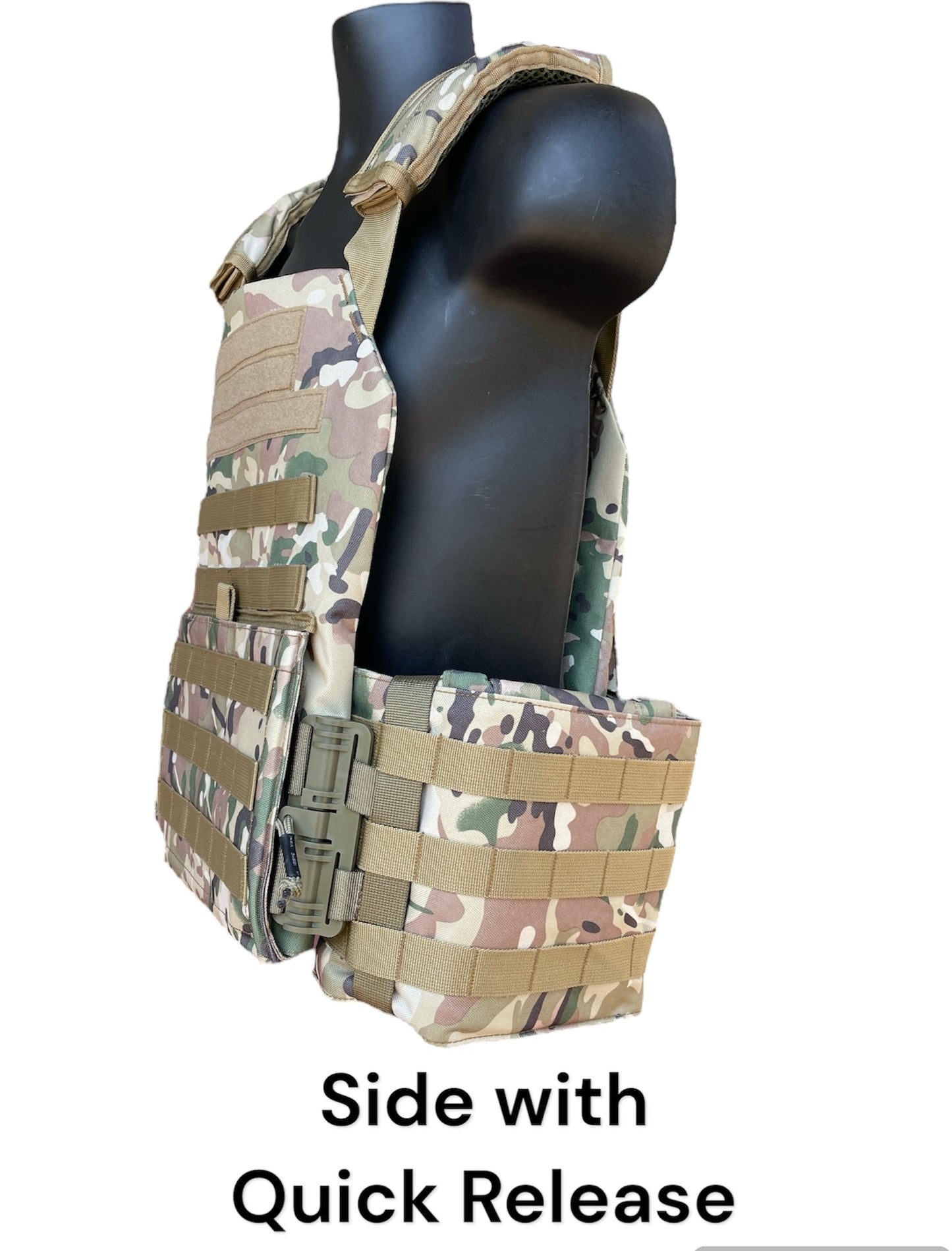 Extra Large 11"x14" Nylon Plate Carrier with Cummerbund and Quick Release Kit