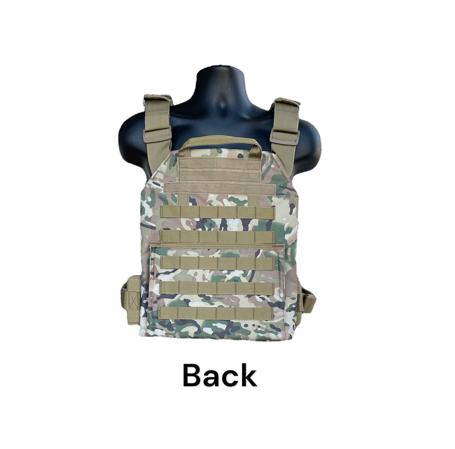 Extra Large 11"x14" Nylon Plate Carrier without Cummerbund