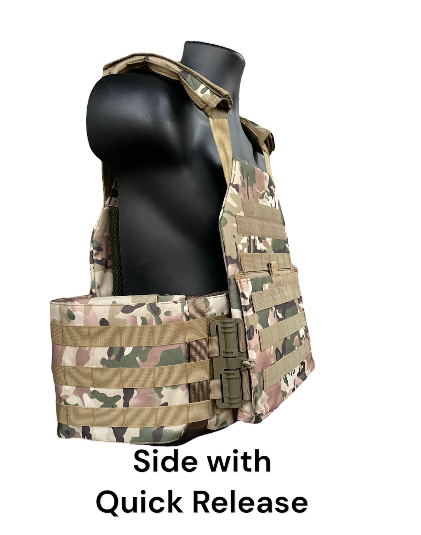 Large Nylon Plate Carrier with Cummerbund and Quick Release Kit