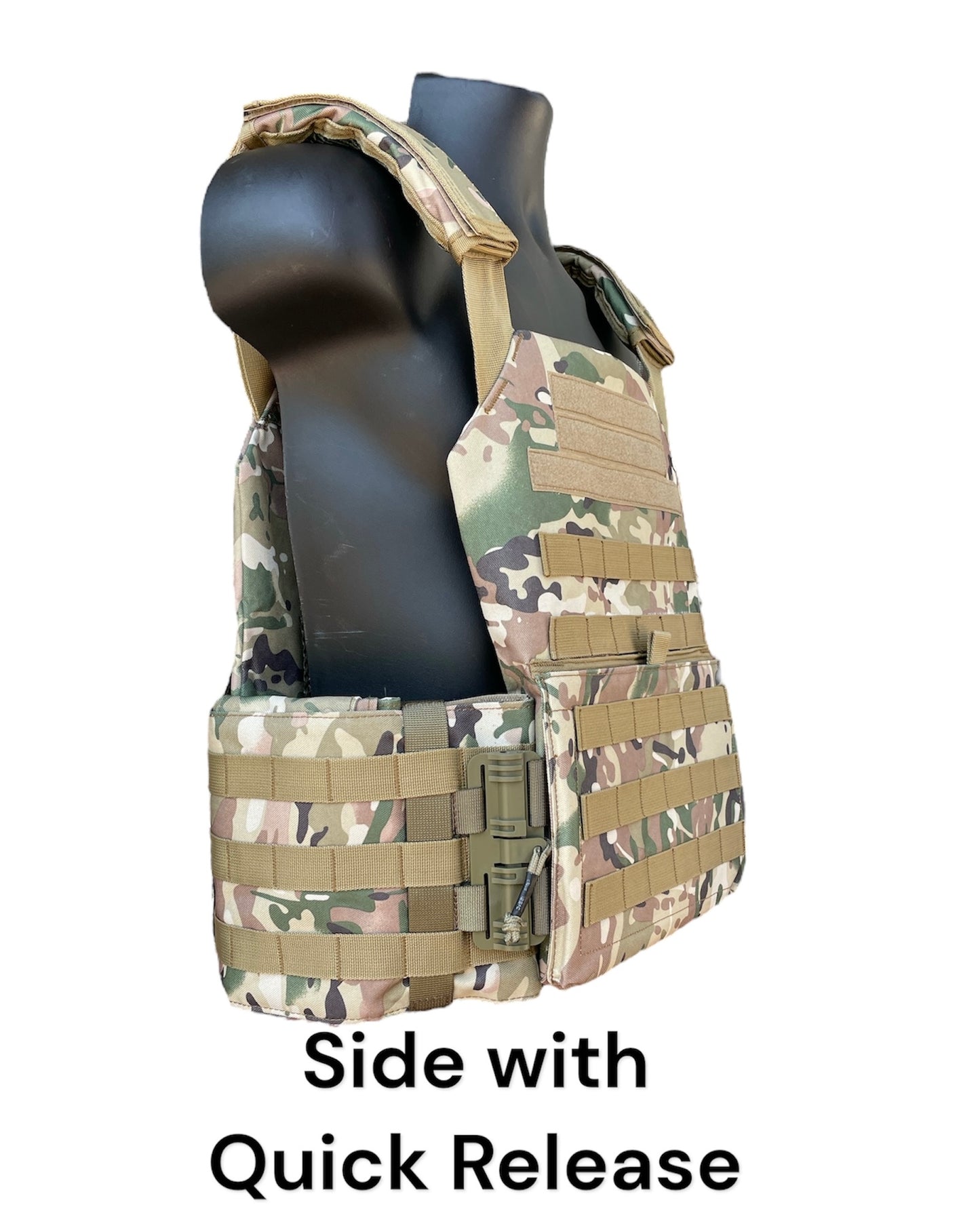 Extra Large 11"x14" Nylon Plate Carrier with Cummerbund and Quick Release Kit