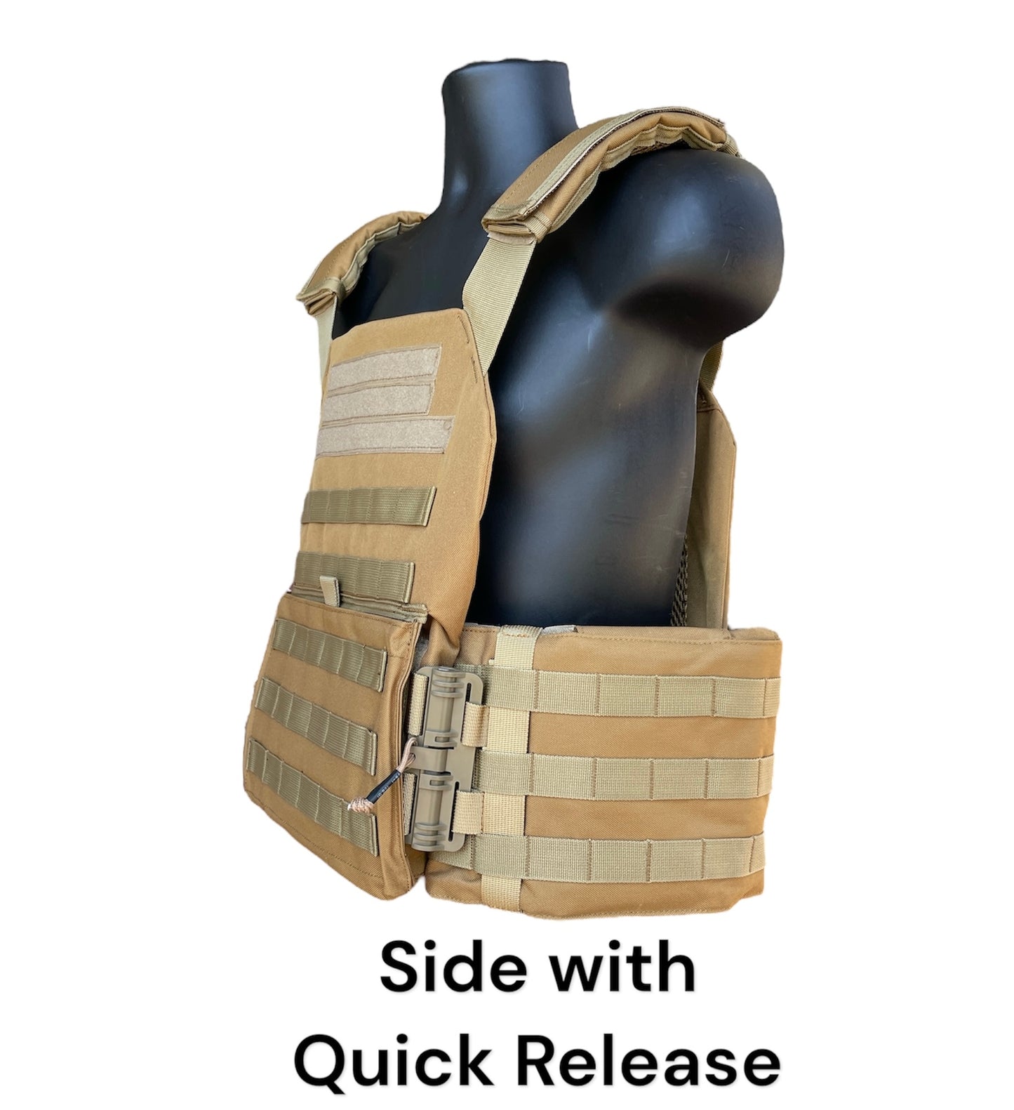 Extra Large 11"x14" Nylon Plate Carrier with Cummerbund and Quick Release Kit