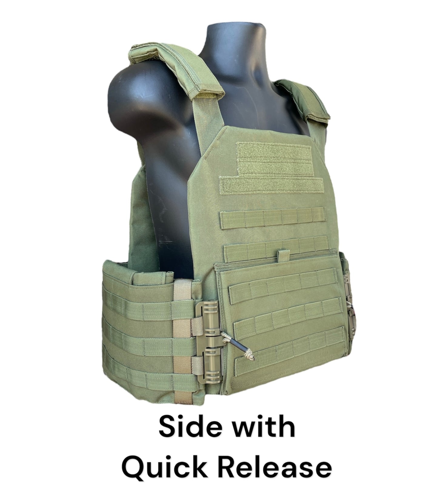 Extra Large 11"x14" Nylon Plate Carrier with Cummerbund and Quick Release Kit