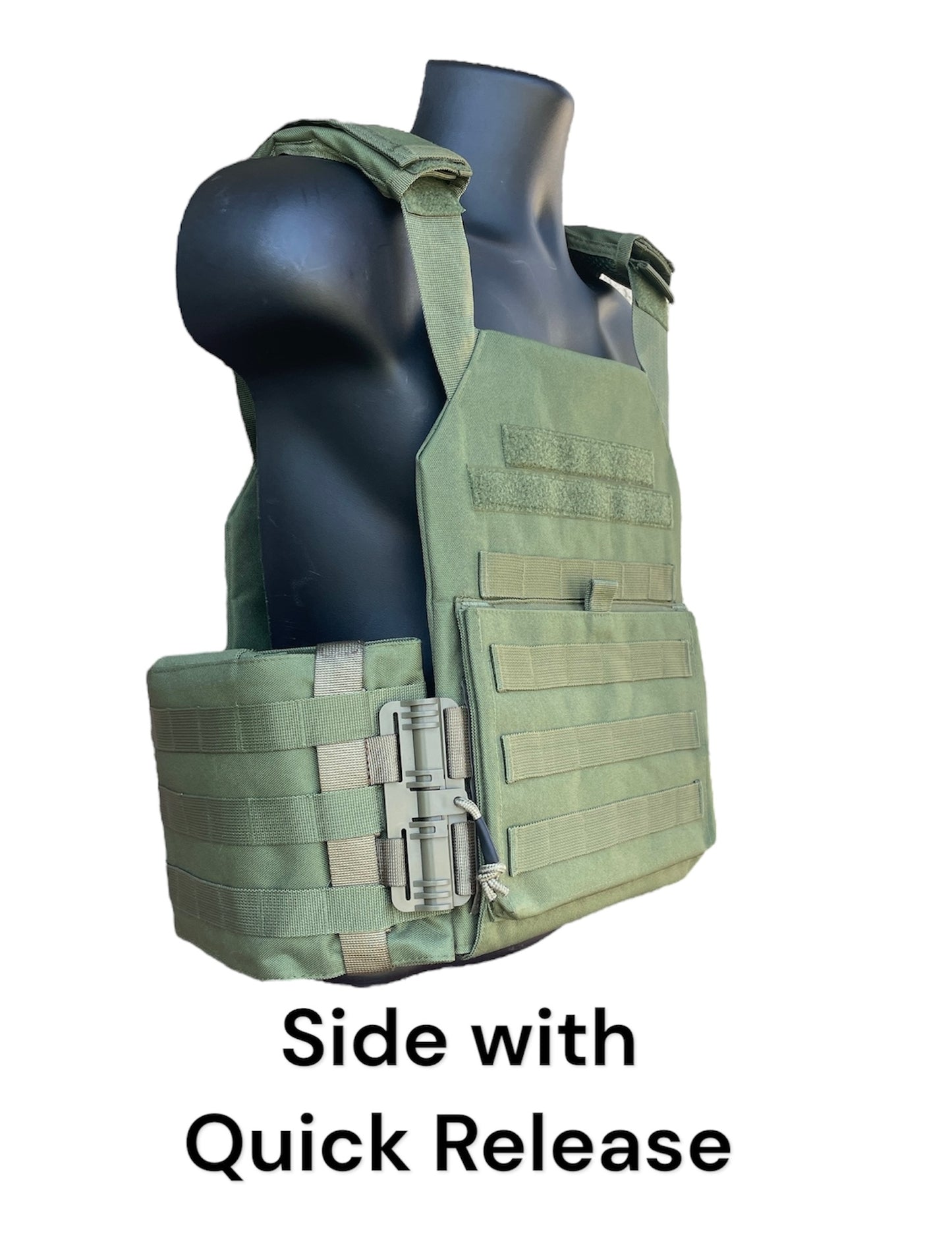 Large Nylon Plate Carrier with Cummerbund and Quick Release Kit