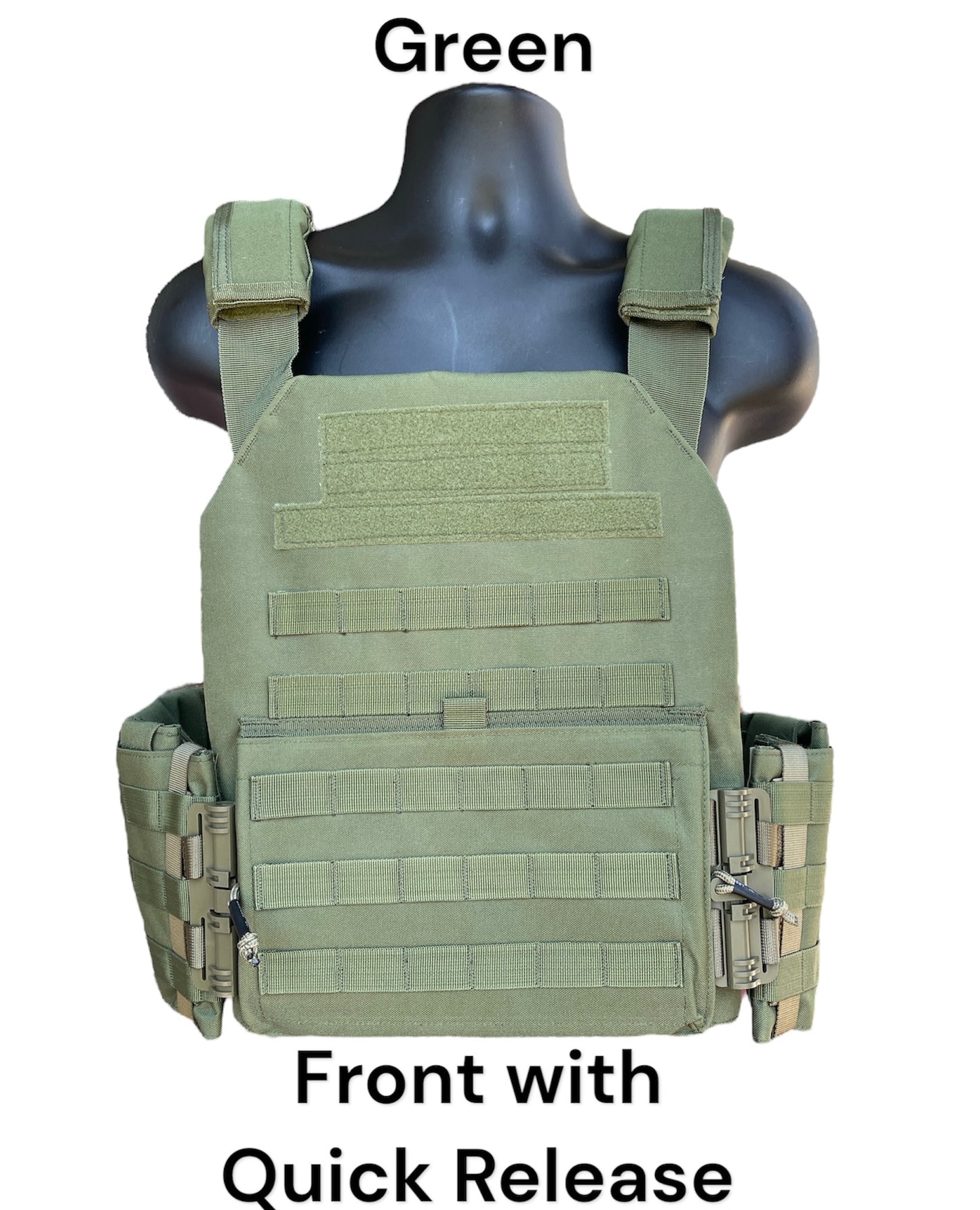 Extra Large 11"x14" Nylon Plate Carrier with Cummerbund and Quick Release Kit
