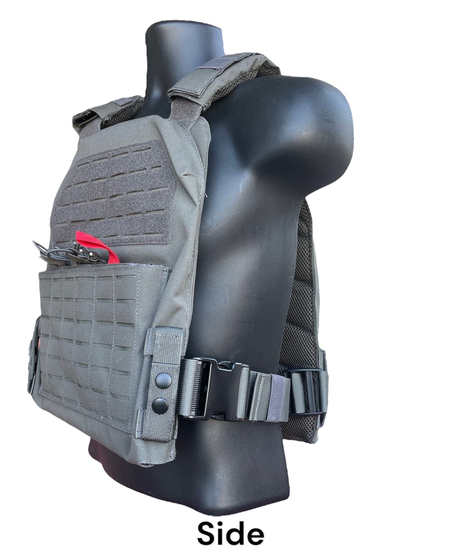Extra Large 11"x14" Laser Cut Nylon Plate Carrier without Cummerbund