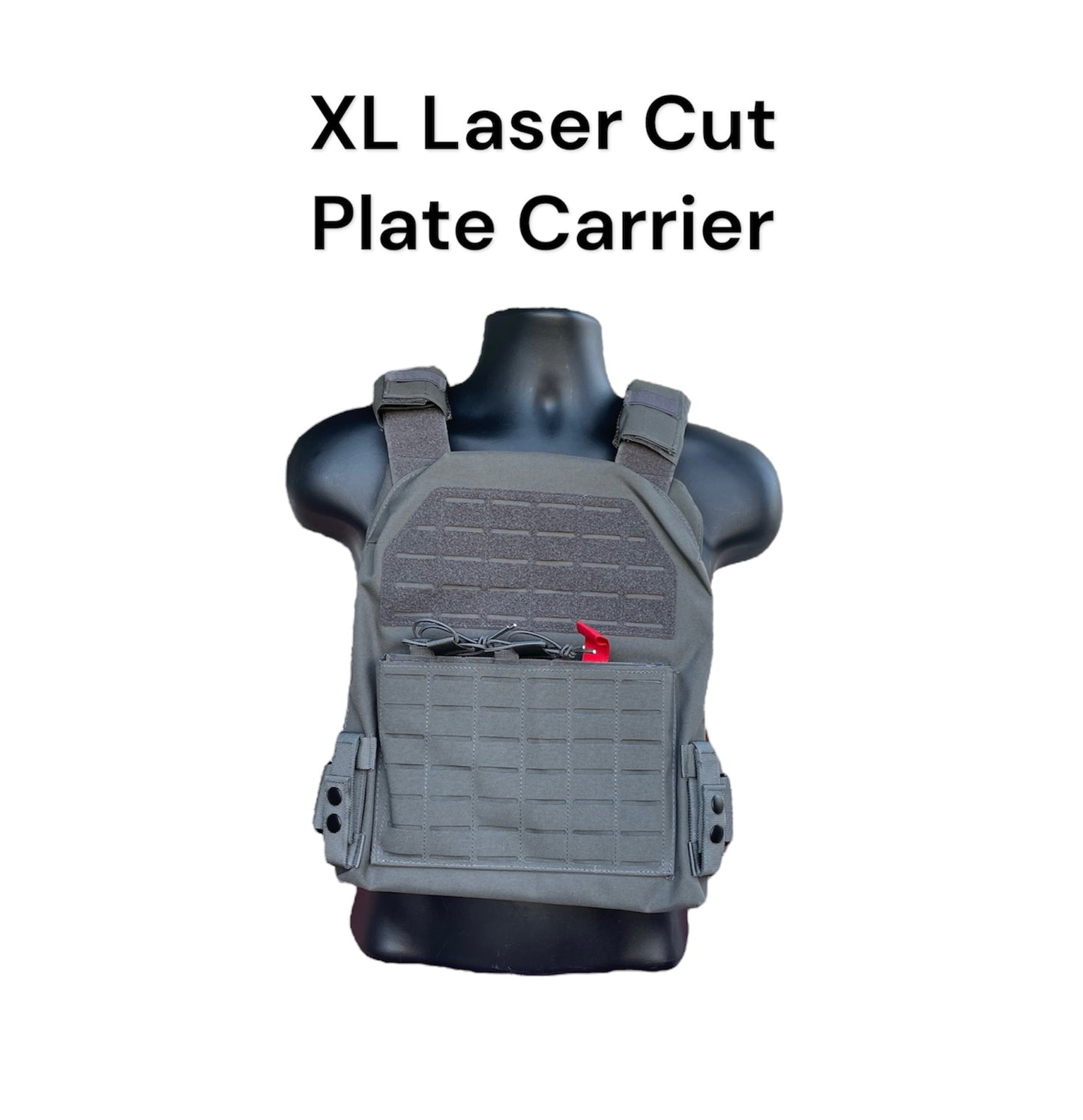 Extra Large 11"x14" Laser Cut Nylon Plate Carrier without Cummerbund