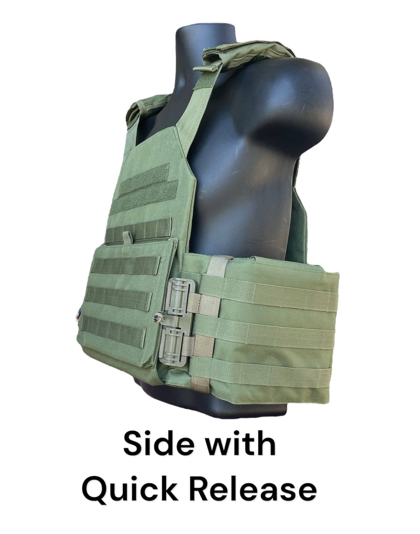 Large Nylon Plate Carrier with Cummerbund and Quick Release Kit