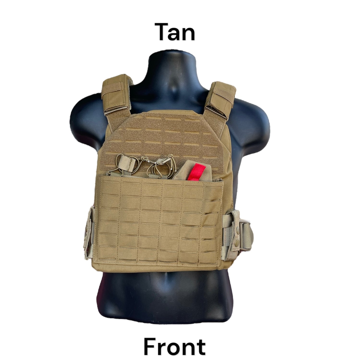 Extra Large 11"x14" Laser Cut Nylon Plate Carrier without Cummerbund