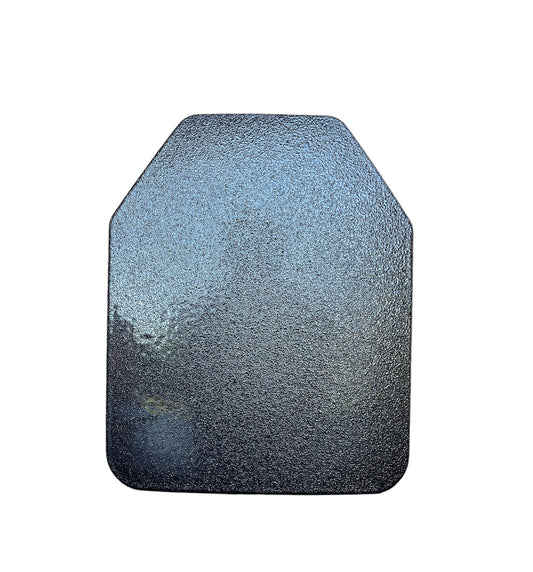 Level IIIA 8"x10" Shooter's Cut Multi-Curve Thin Ballistic Panel with Polyurea Coating