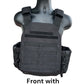 Large Nylon Plate Carrier with Cummerbund and Quick Release Kit