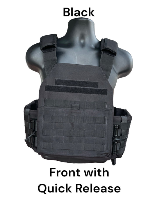 Large Nylon Plate Carrier with Cummerbund and Quick Release Kit