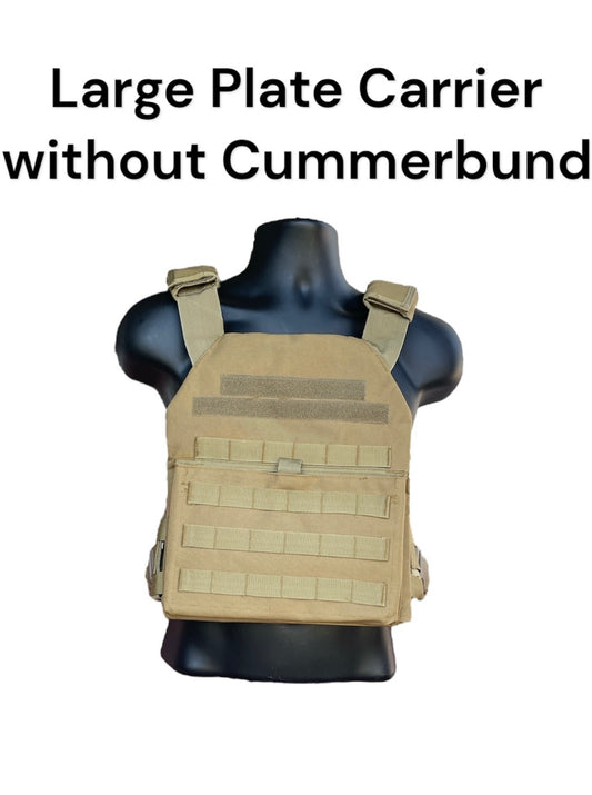 Large 10"x12" Nylon Plate Carrier without Cummerbund