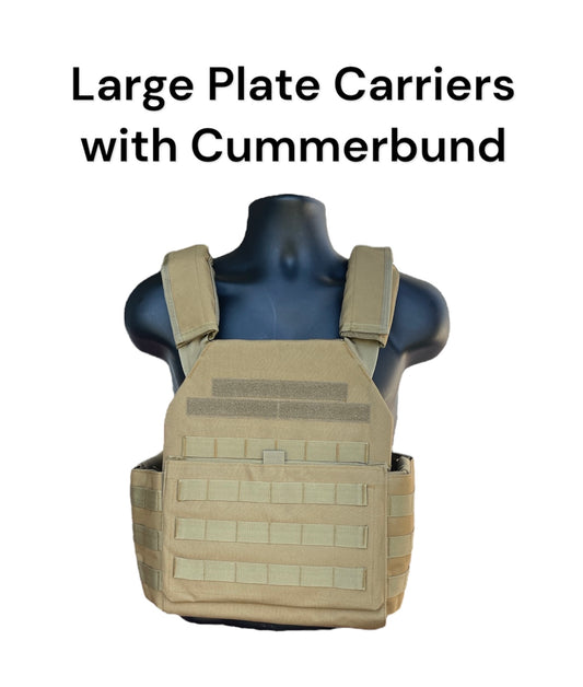 Large 10"x12" Nylon Plate Carrier with Cummerbund
