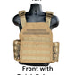 Large Nylon Plate Carrier with Cummerbund and Quick Release Kit