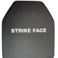 Level IV 10”x12” Shooter's Cut Single Curve Hard Ceramic Ballistic Plate
